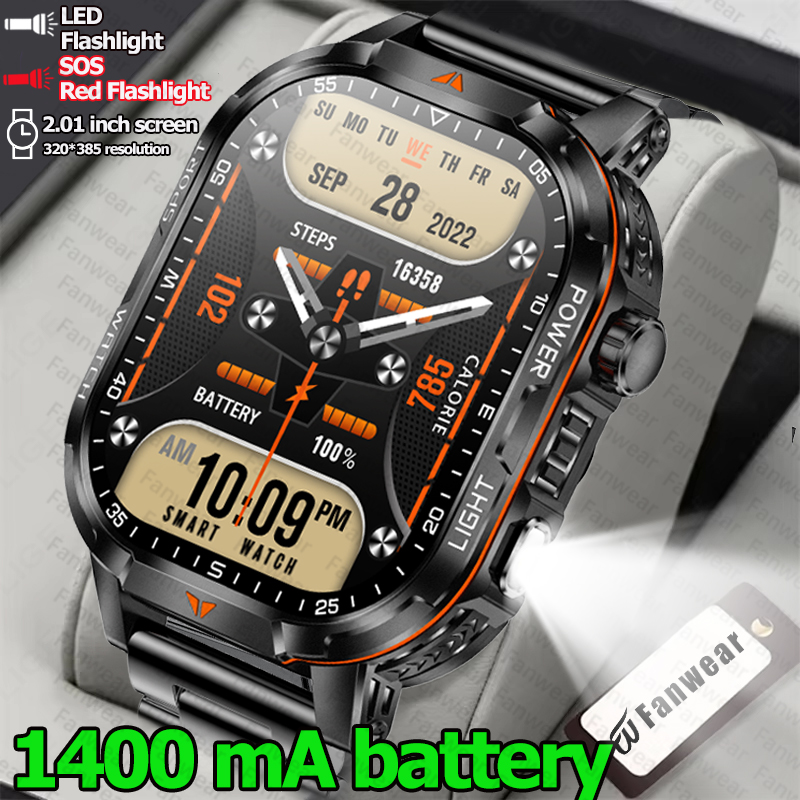 Outdoor Lighting Battery Operated - Military outdoor sturdy men's smart watch
