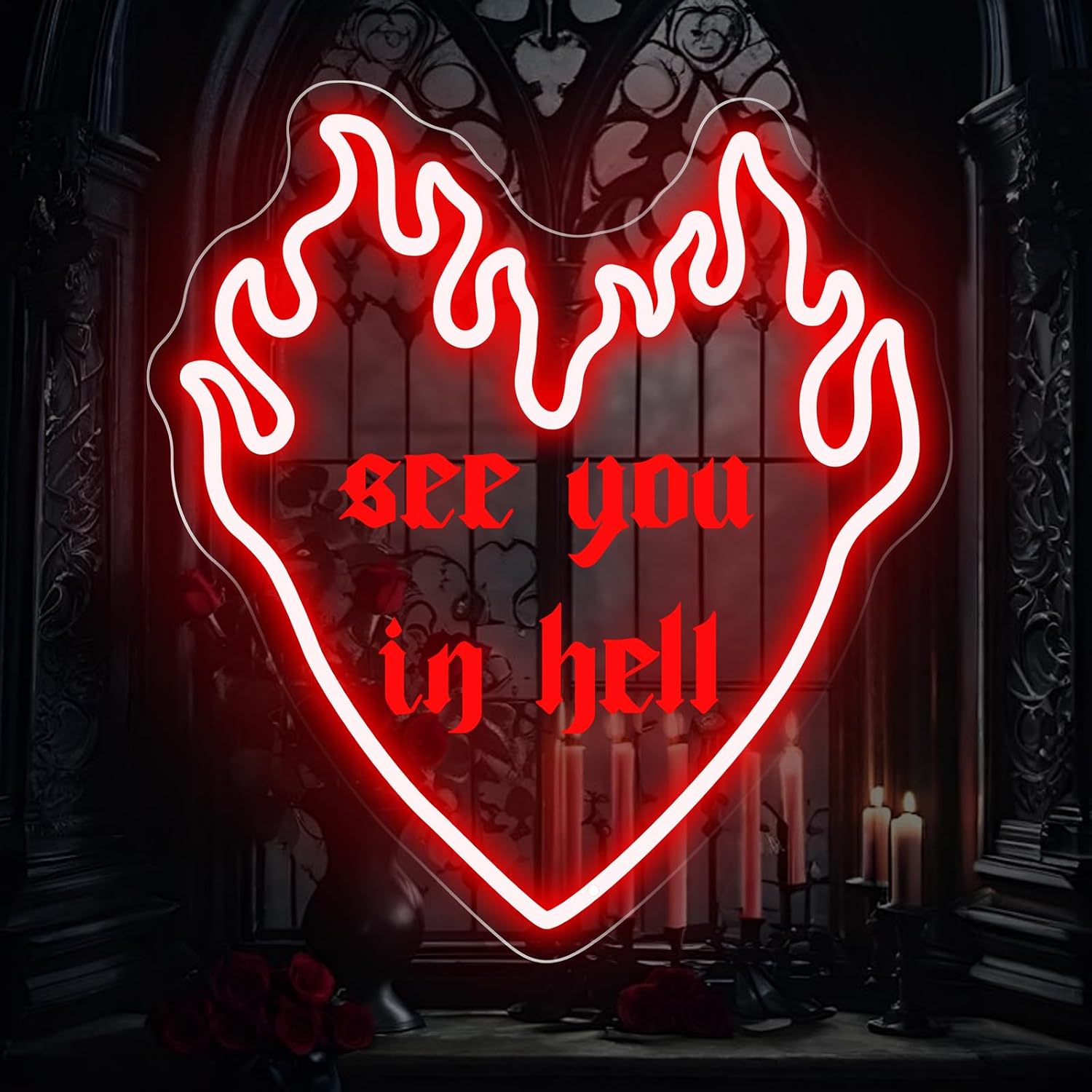 Outdoor Lighting Quotes - See You In Hell Quote LED