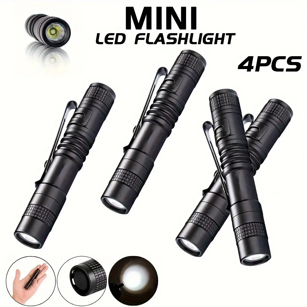 Outdoor Lighting Beacon - 1-4PCS Mini Portable LED Pen Light
