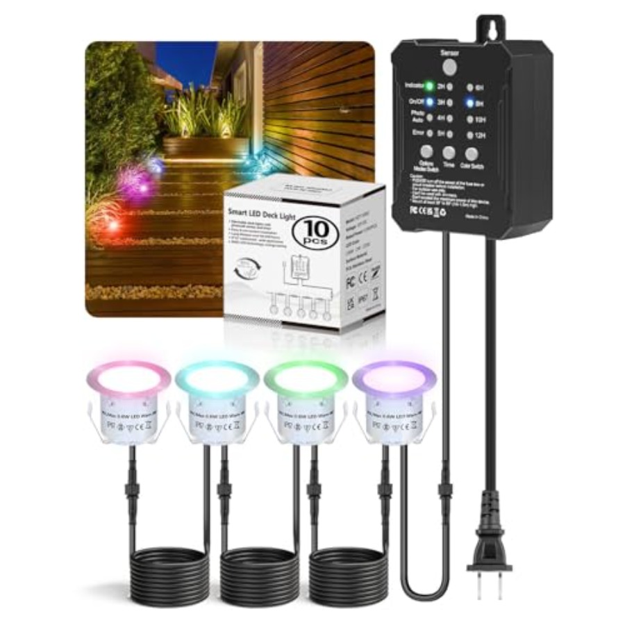 RGB Deck Lights Kit with Low V - Outdoor Lighting Kit With Transformer recension och pris