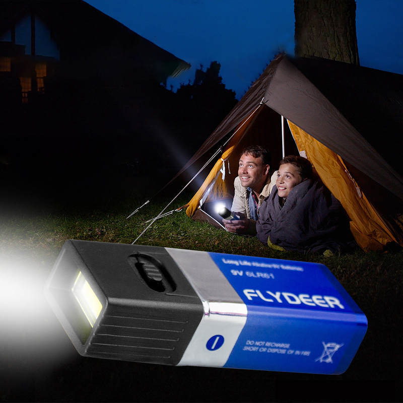 9V Battery Flashlight 9V Mini  - Outdoor Lighting Not Working recension och pris