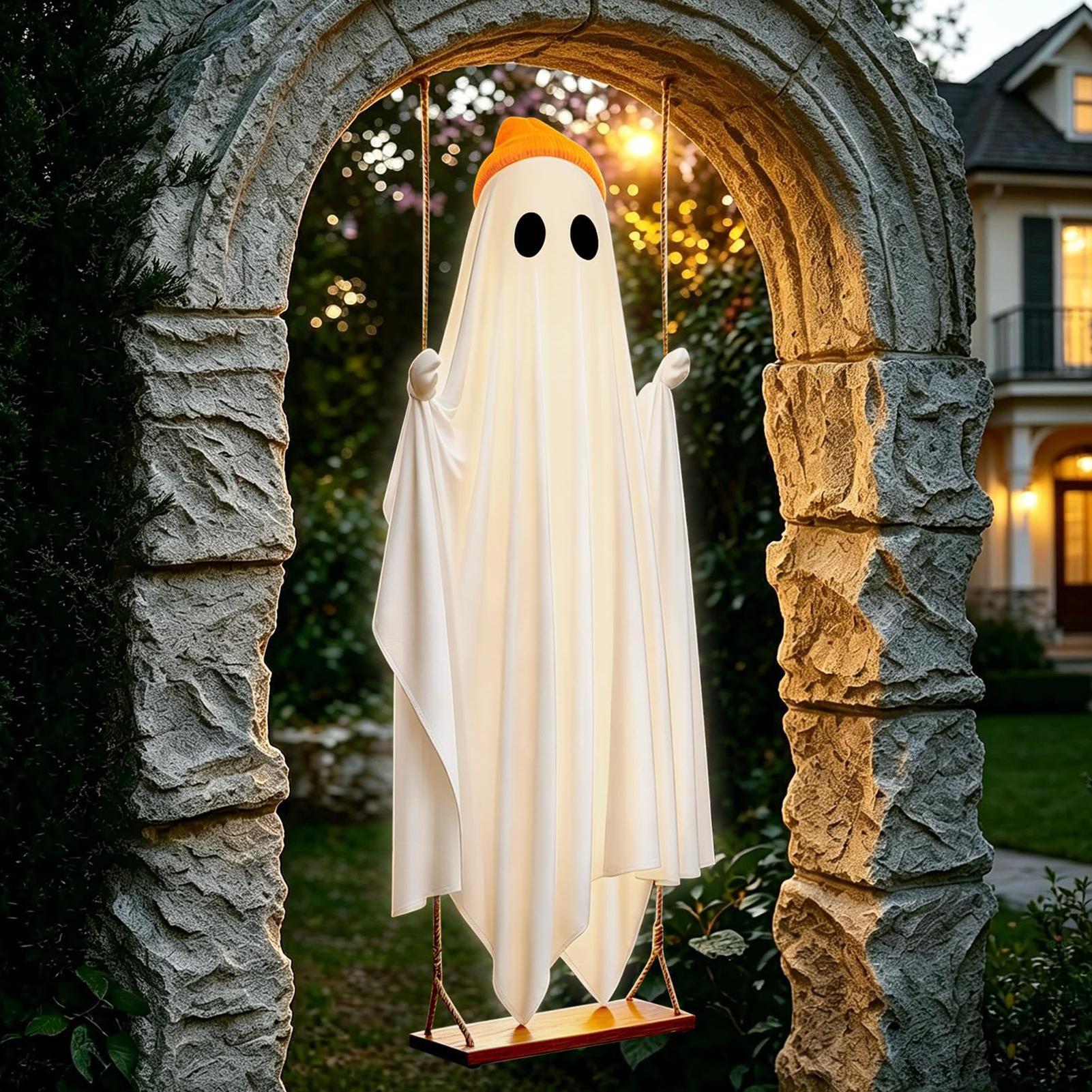 Halloween Ghost Decor With Rem - Outdoor Lighting Battery Operated recension och pris