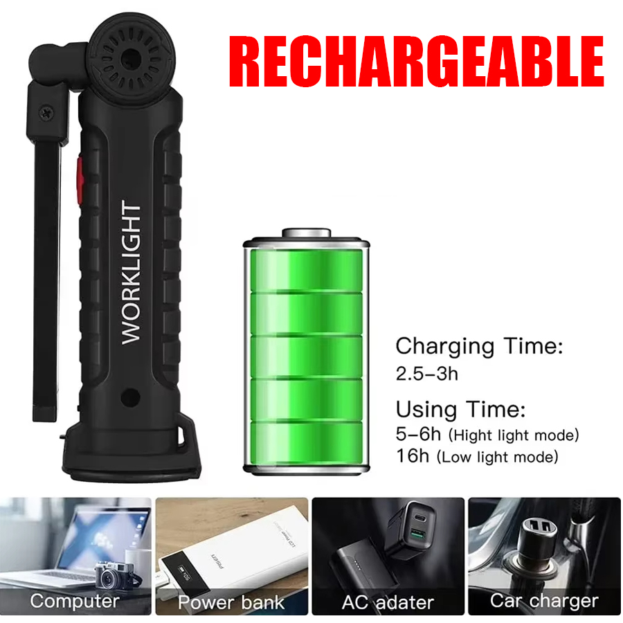 Portable LED Flashlight with M - Outdoor Lighting Beacon recension och pris