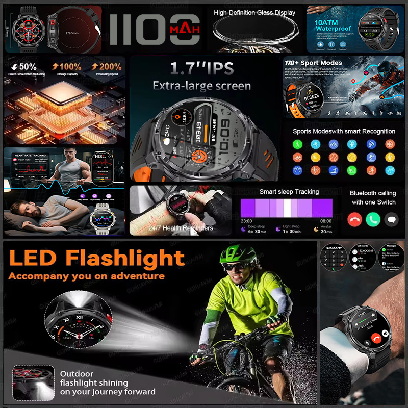 T-REX 3 Military Smartwatch Me - Outdoor Lighting Battery Operated recension och pris