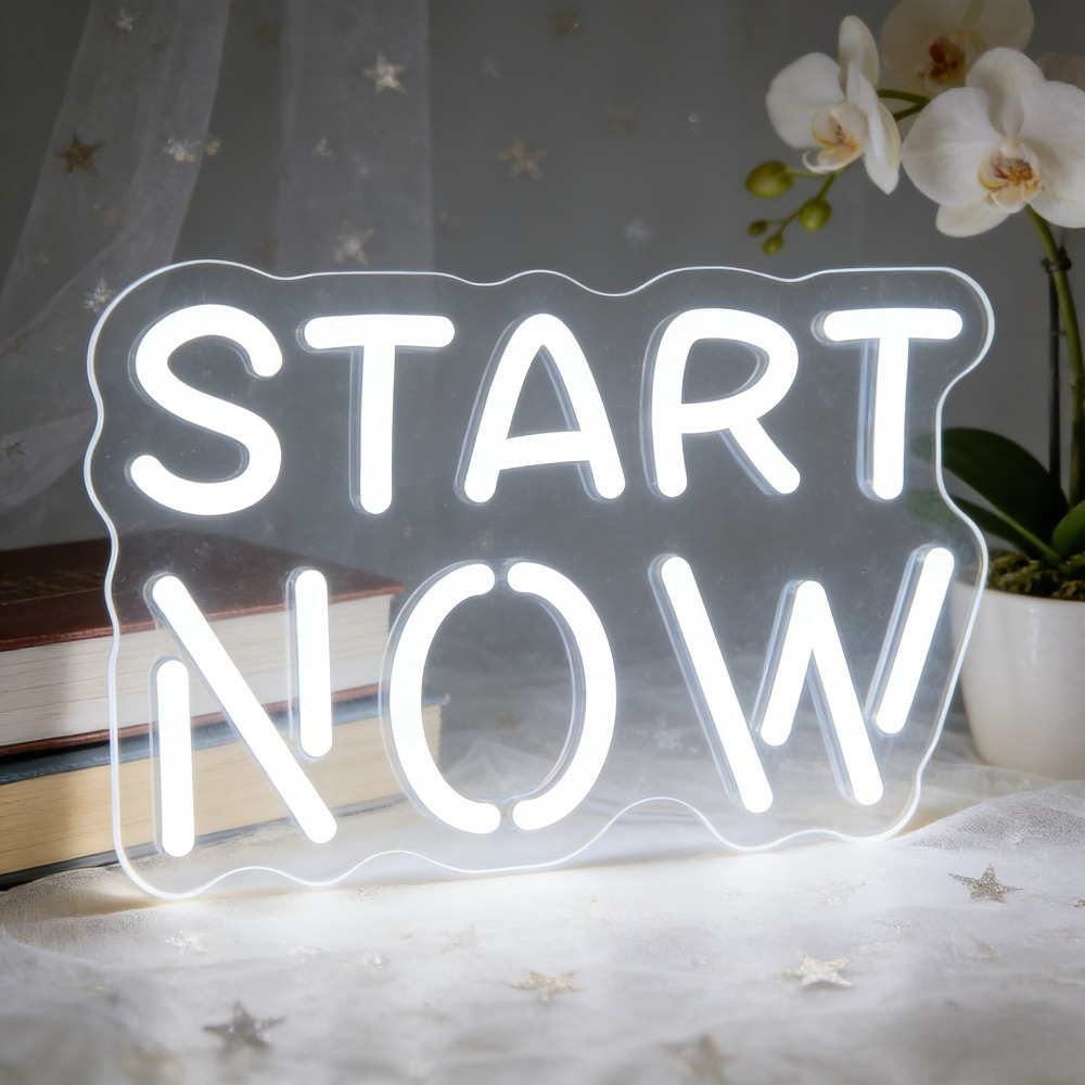 Motivational Start Now Neon Si - Outdoor Lighting Quotes recension och pris