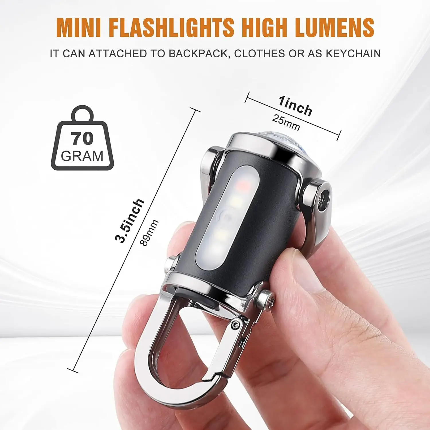 Mini Keychain Flashlight Recha - Outdoor Lighting Beacon recension och pris