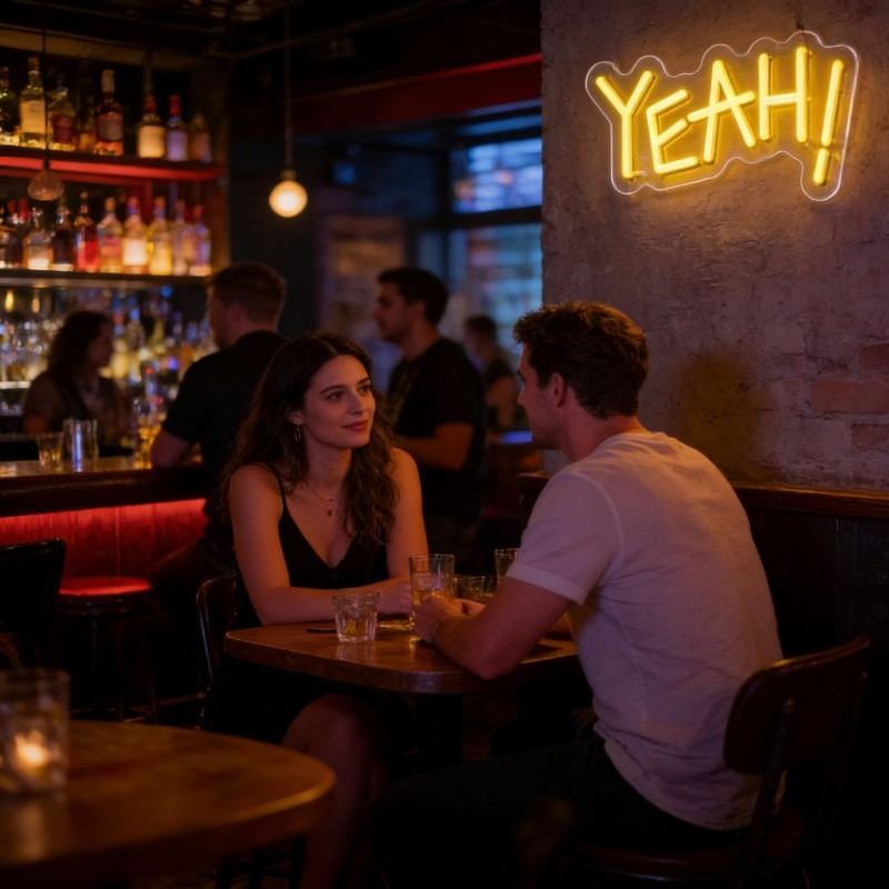 YEAH Neon Sign LED Light Funny - Outdoor Lighting Quotes recension och pris