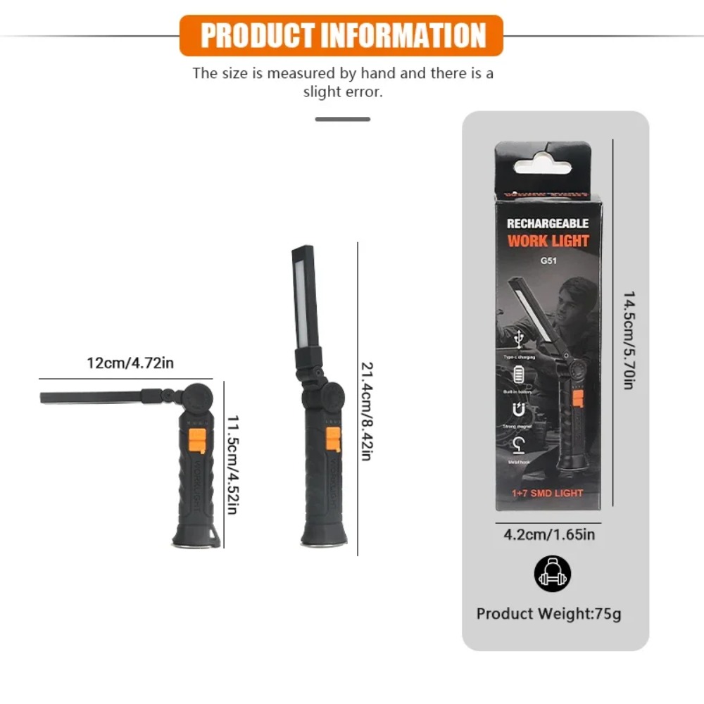 Portable COB LED Flashlight US - Outdoor Lighting Nearby recension och pris