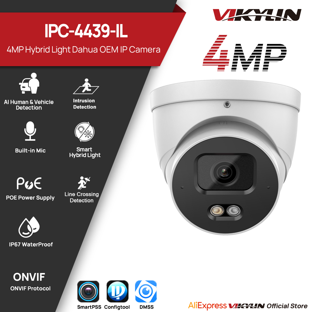 VIKYLIN 4MP IP Security Camera - Outdoor Lighting Not Working recension och pris