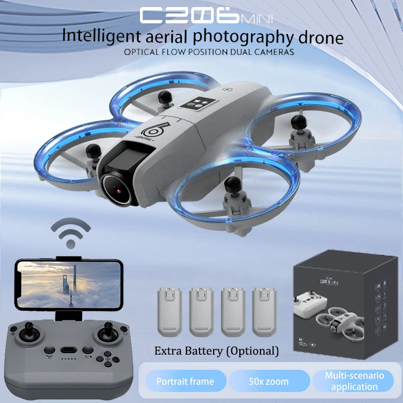 CZ06 Mini RC Quadcopter Drone  - Outdoor Lighting Battery Operated recension och pris
