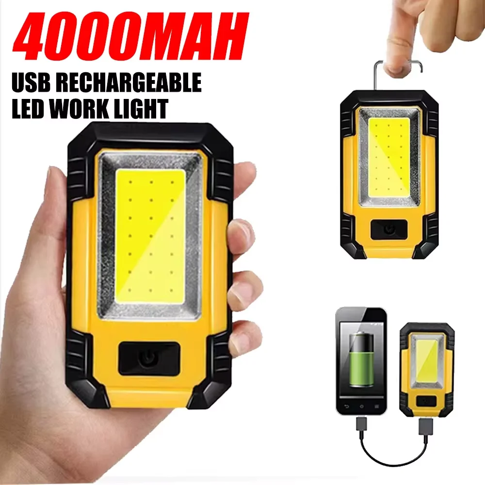 Rechargeable 4000MaH Work Ligh - Outdoor Lighting Beacon recension och pris