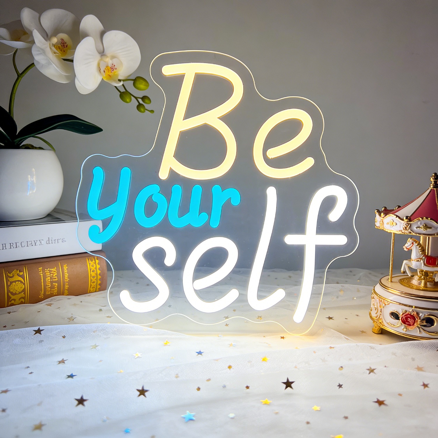 Inspirational Be Yourself Neon - Outdoor Lighting Quotes recension och pris
