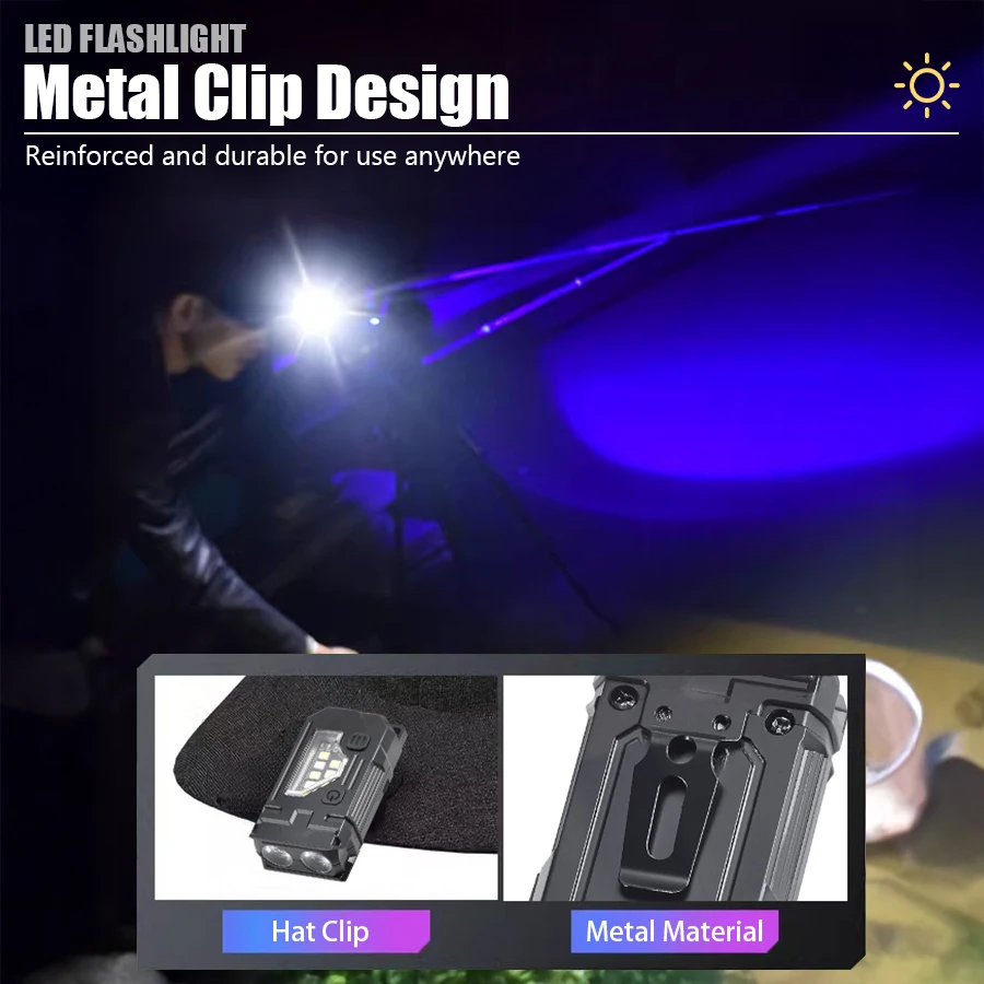 Mini Keychain EDC Flashlight - - Outdoor Lighting Beacon recension och pris