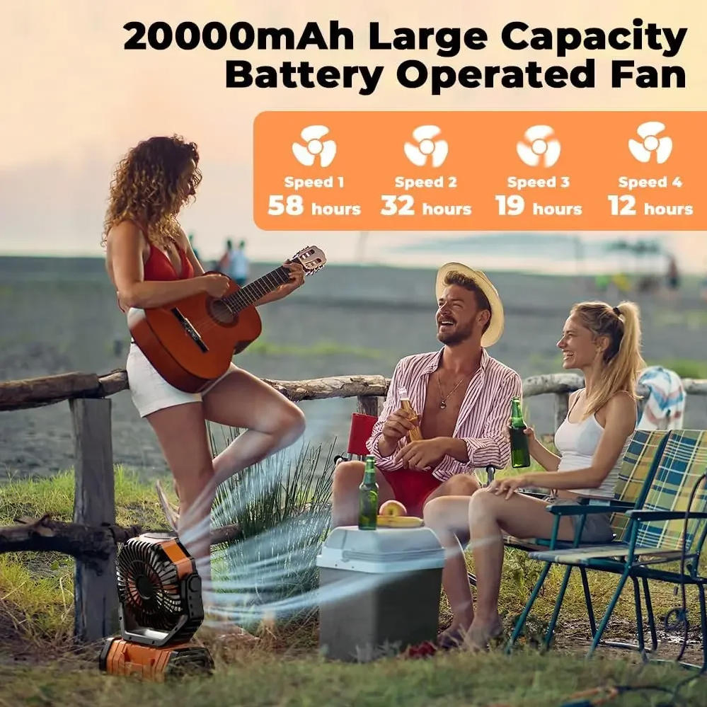 20000mAh Rechargeable Camping  - Outdoor Lighting Battery Operated recension och pris