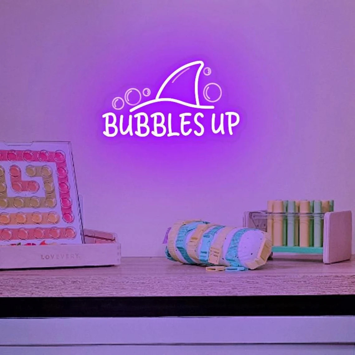 Bubbles Up Neon Sign, Tropical - Outdoor Lighting Quotes recension och pris