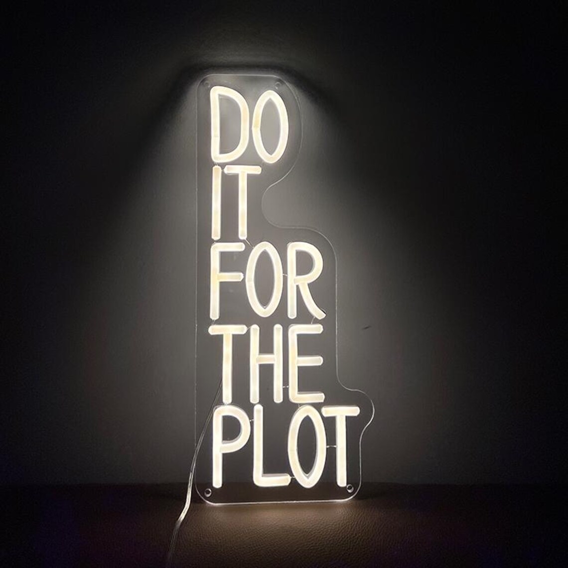 Do It For The Plot Neon Sign,M - Outdoor Lighting Quotes recension och pris