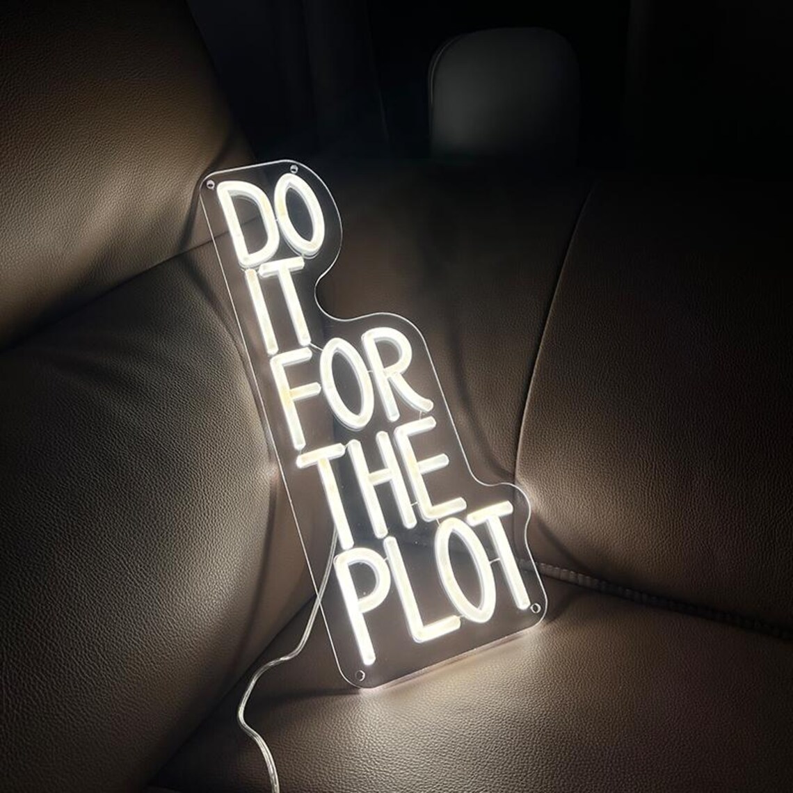 Do It For The Plot Neon Sign,M - Outdoor Lighting Quotes recension och pris