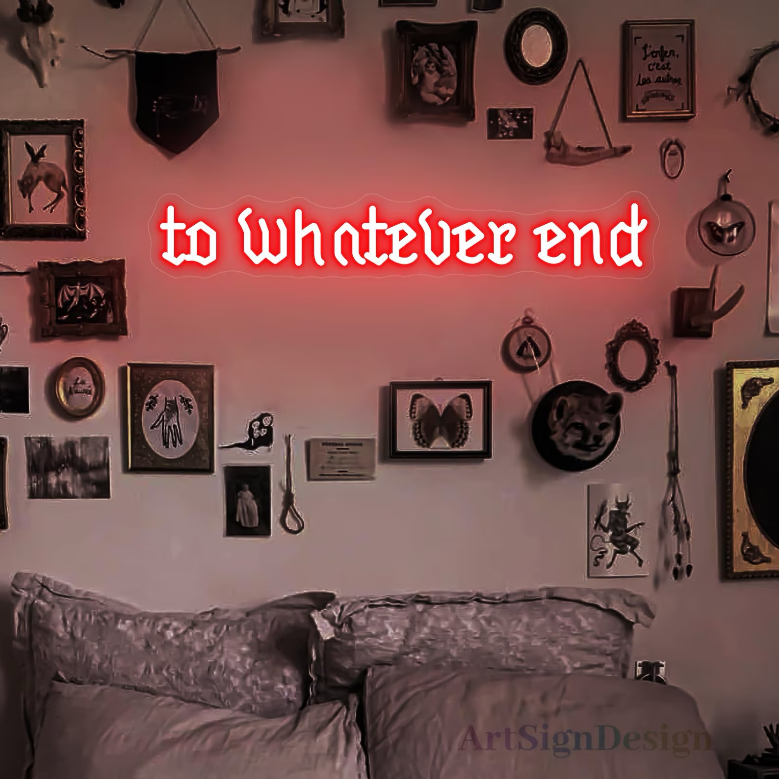 To Whatever End Neon Sign: ACO - Outdoor Lighting Quotes recension och pris