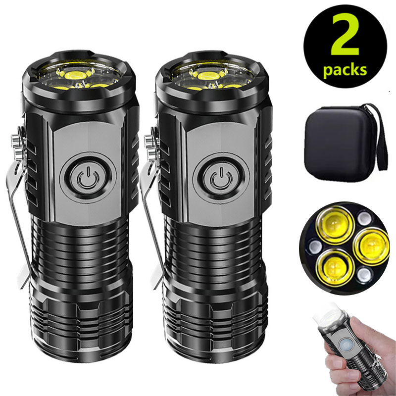 Mini 3LED Flashlight With Pen  - Outdoor Lighting Beacon recension och pris