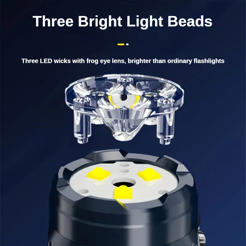 Mini 3LED Flashlight With Pen  - Outdoor Lighting Beacon recension och pris
