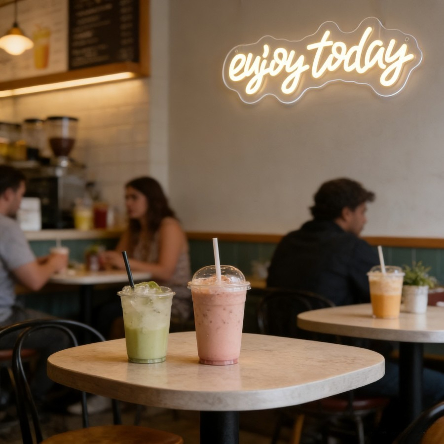 Enjoy Today Neon Sign LED Ligh - Outdoor Lighting Quotes recension och pris