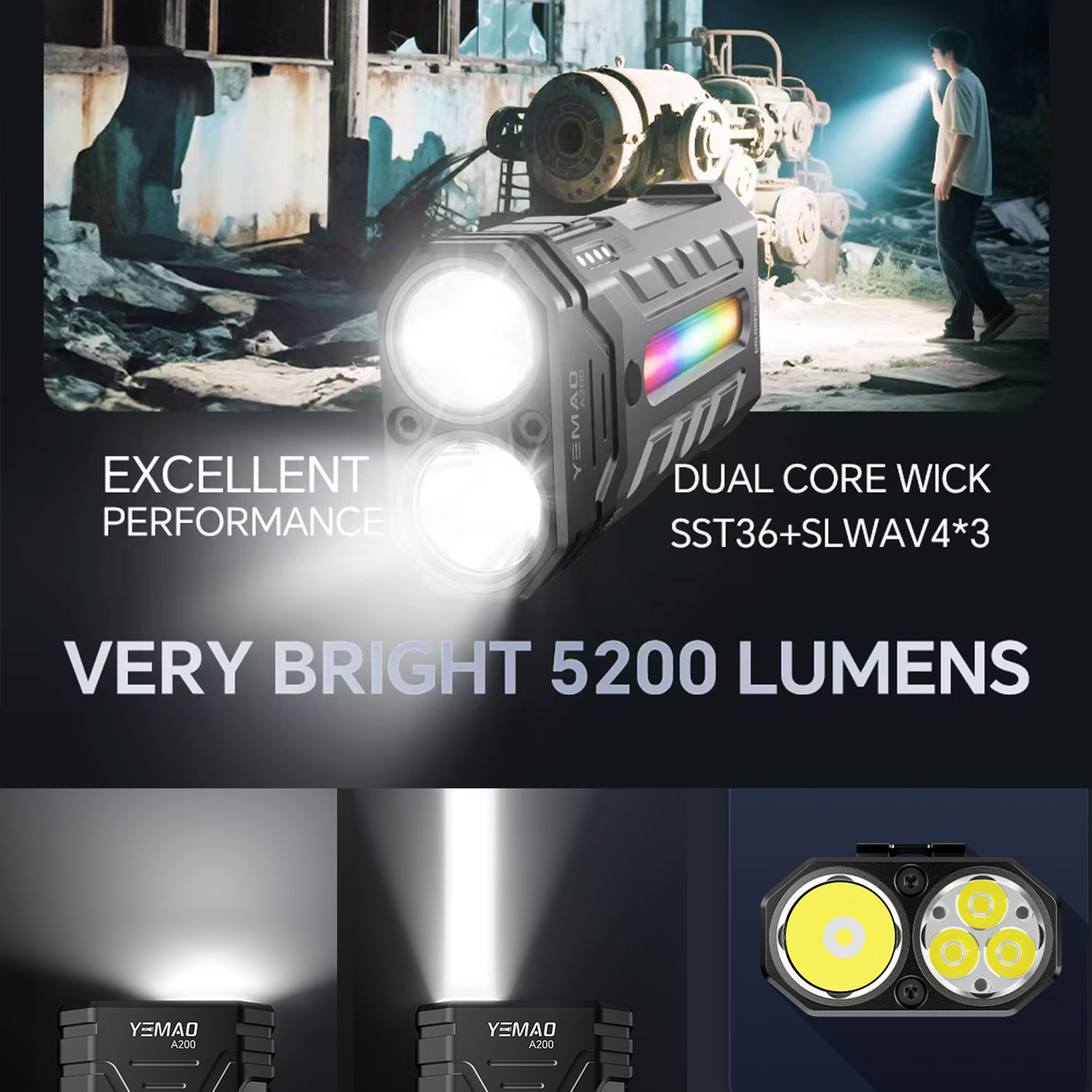 5200LM Innovative Multifunctio - Outdoor Lighting Nearby recension och pris