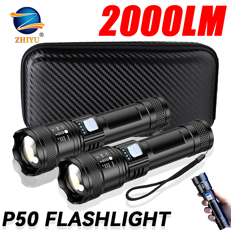 Tactical LED Flashlight 2000LM - Outdoor Lighting Beacon recension och pris
