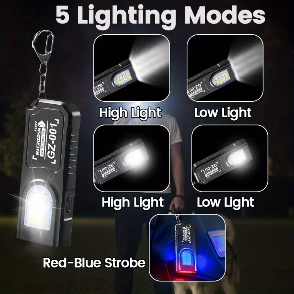 Mini COB LED Keychain Flashlig - Outdoor Lighting Beacon recension och pris